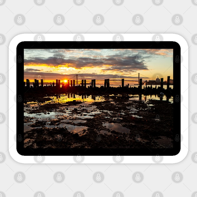 Sunrise over Brooklyn Sticker by ShootFirstNYC